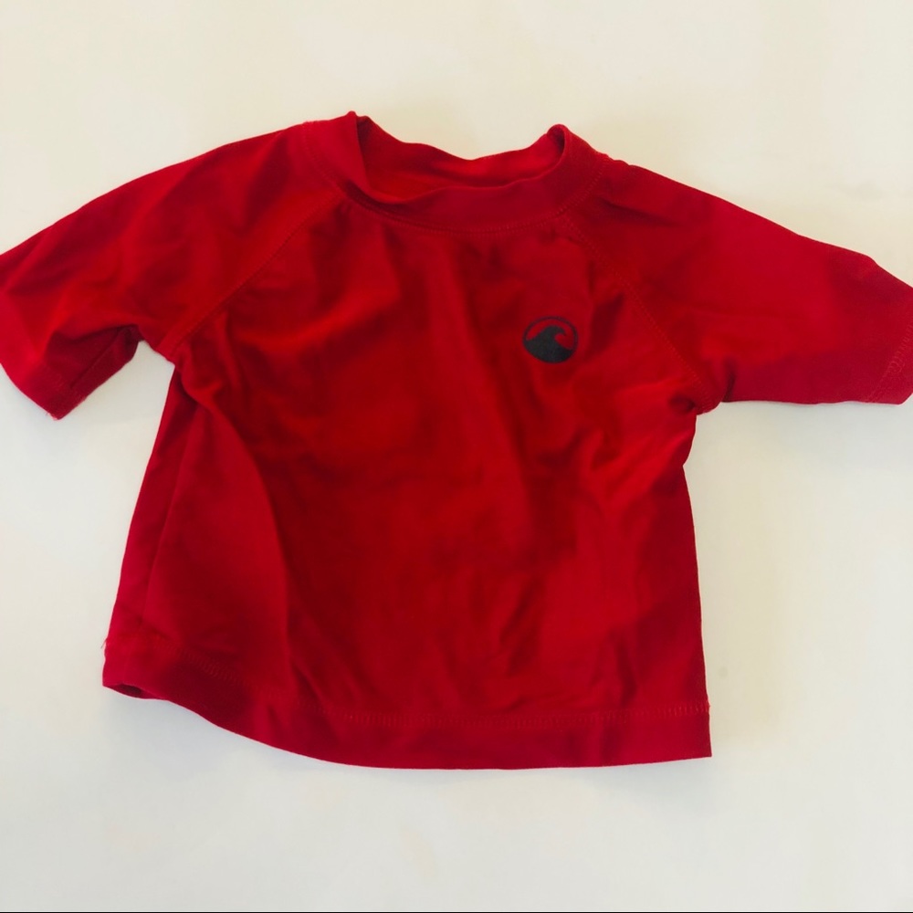 Koala Kids Red Rash Guard - Baby 3-6 months